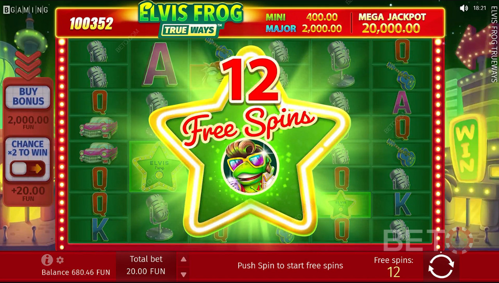 Elvis Frog TrueWays Slot - Free Play